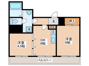 キューブ九条の物件間取画像